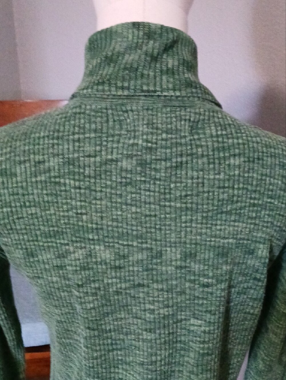Copper Key- Green Space-dye Pattern Ribbed Turtleneck - Picture 7 of 11
